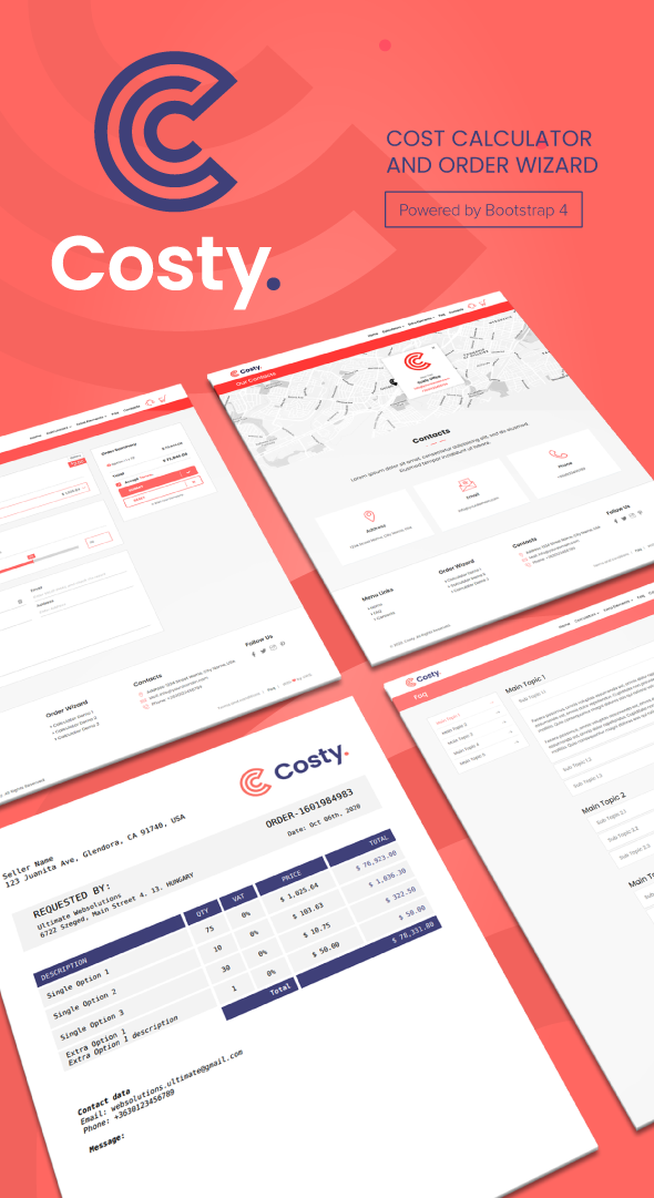 Costy | Cost Calculator and Order Wizard - 1